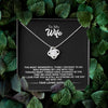 To My Wife From HusBand | The Most Wonderful | Love Knot Necklace