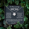 Mom You Are The World | Gift For Mom From Son | Love Knot Necklace