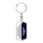 To My Beautiful Daughter - Straighten Your Crown, Graphic Dog Tag Keychain