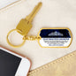 To My Beautiful Daughter - Straighten Your Crown, Graphic Dog Tag Keychain