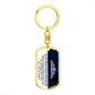To My Beautiful Daughter - Straighten Your Crown, Graphic Dog Tag Keychain