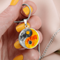 Yin Yang Sun Moon | Circle Pendant Necklace