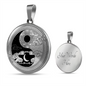 Yin Yang Sun Moon Cloud Star | Circle Pendant Necklace