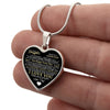 Daughter Smile More, Graphic Heart Necklace, Gift For Daughter From Dad