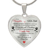 To My Daughter | I Love You | Heart Necklace | Gift for Daughter from Dad | Sentimental Gift