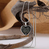 Daughter Smile More, Graphic Heart Necklace, Gift For Daughter From Dad