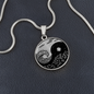 Yin Yang Sea Forest | Circle Pendant Necklace