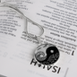 Yin Yang Sea Forest | Circle Pendant Necklace