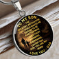 To My Son - You Are My Hero, Circle Necklace