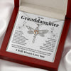 Granddaughter Always In Mine, Gift for Granddaughter from Grandparents, Dragonfly Necklace