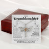 Granddaughter Always In Mine, Gift for Granddaughter from Grandparents, Dragonfly Necklace