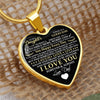 Daughter Smile More, Graphic Heart Necklace, Gift For Daughter From Dad