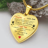 To My Daughter | I Love You | Heart Necklace | Gift for Daughter from Dad | Sentimental Gift
