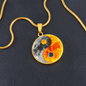 Yin Yang Sun Moon | Circle Pendant Necklace