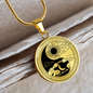 Yin Yang Sun Moon Cloud Star | Circle Pendant Necklace