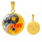 Yin Yang Sun Moon | Circle Pendant Necklace