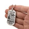 To My Son - This Old Lion Will Always Have Your Back, DogTag Necklace Gift to Son