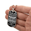 To My Son - Always Keep Me In Your Heart - Dog Tag Necklace