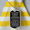 To My Grandson, Follow Your Dreams, DogTag Necklace Gift