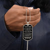 To My Mom - A Place In Your Heart, DogTag Necklace Gift