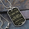 To My Son Dog Tag Necklace | Stay Strong Be Confident | Unique Gift Ideas For Son