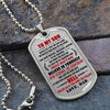 To My Son - Stay Strong Be Confident, DogTag Necklace Gift To Son