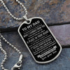 To My Dad - A Place In Your Heart, Dogtag Necklace Gift