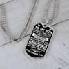To My Son - Always Keep Me In Your Heart - Dog Tag Necklace