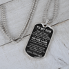 To My Son | Never Lose | Dog Tag Necklace | Gift for Son from Dad