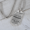 To My Dad | You Are Appreciated | Dog Tag Necklace