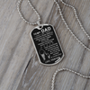 To My Dad | My Loving Father | Dog Tag Necklace