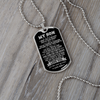 To My Son | Deep In Your Heart | Dog Tag Necklace | Gift for Son from Mom