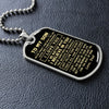To My Son Gift From Dad | Just Follow Your Heart | Son Gifts Dog Tag Necklace