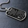 To My Dad | My Loving Father | Dog Tag Necklace