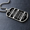 To My Son From Dad | Never Feel That | Dog Tag Necklace