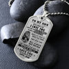 To My Son - This Old Lion Will Always Have Your Back, DogTag Necklace Gift to Son