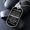 To My Dad - You Will Always Be My Hero, Dog Tag Necklace Gift Dad