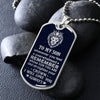To My Son | Straighten Your Crown | Dog Tag Necklace