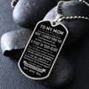 To My Mom - A Place In Your Heart, DogTag Necklace Gift