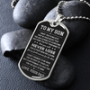 To My Son | Never Lose | Dog Tag Necklace | Gift for Son from Dad