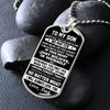 To My Son Gift From Dad | I Will Always Love You | Dog Tag Necklace