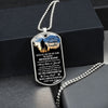To My Beautiful Daughter - I Will Always Carry You In My Heart, Dogtag Necklace Gift From Dad