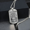 Grandpa To Grandson | Beautiful Inside And Out | Dog Tag Necklace | Christmas Gift For Grandson