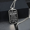 To My Son Gift From Dad | I Believe In You | Dog Tag Necklace