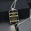 To My Son Gift From Dad | Remember You Only Fail When You Stop Trying | Dog Tag Necklace