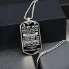 To My Son - Always Keep Me In Your Heart - Dog Tag Necklace