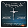 To My Loving Mother-In-Law | CZ Cross Necklace