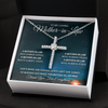 To My Loving Mother-In-Law | CZ Cross Necklace