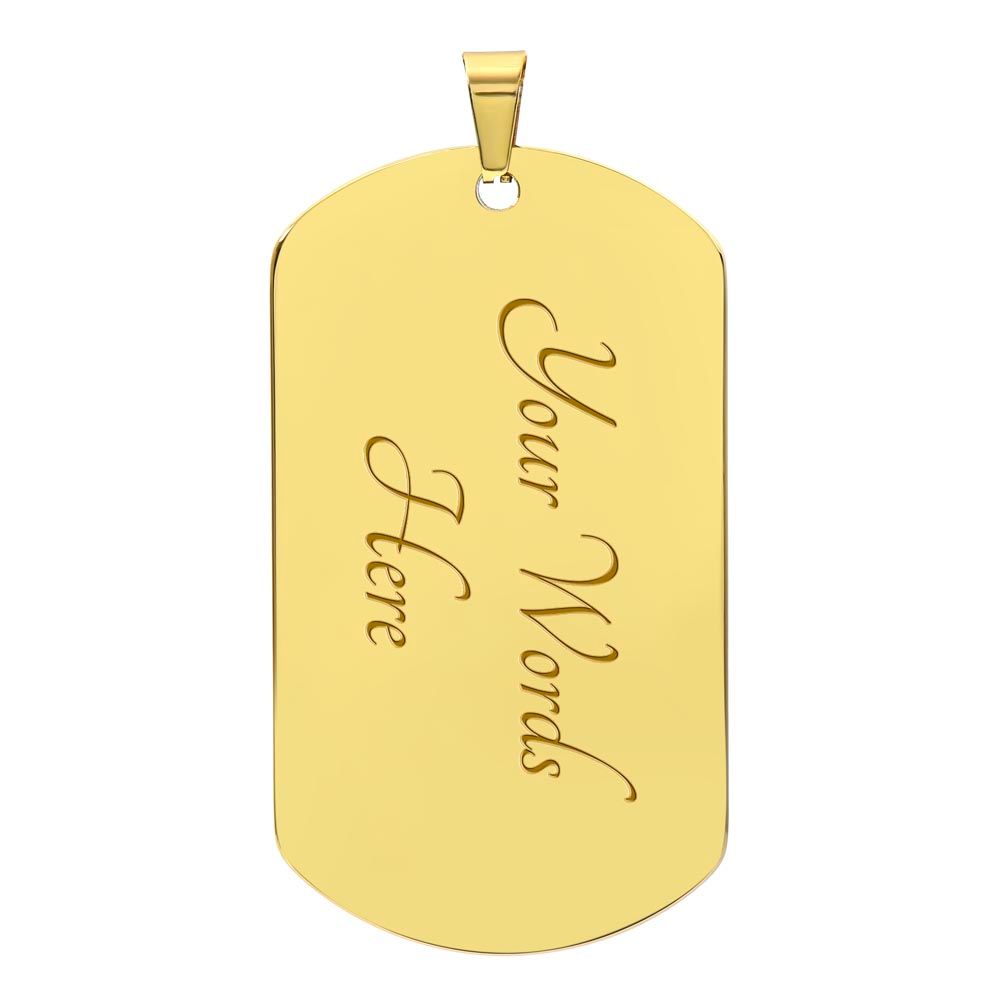 To My Son Gift From Dad | I Can Promise | Dog Tag Necklace Custom Engraving