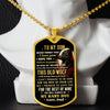 To My Son - Always Have Your Back, DogTag Necklace Gift